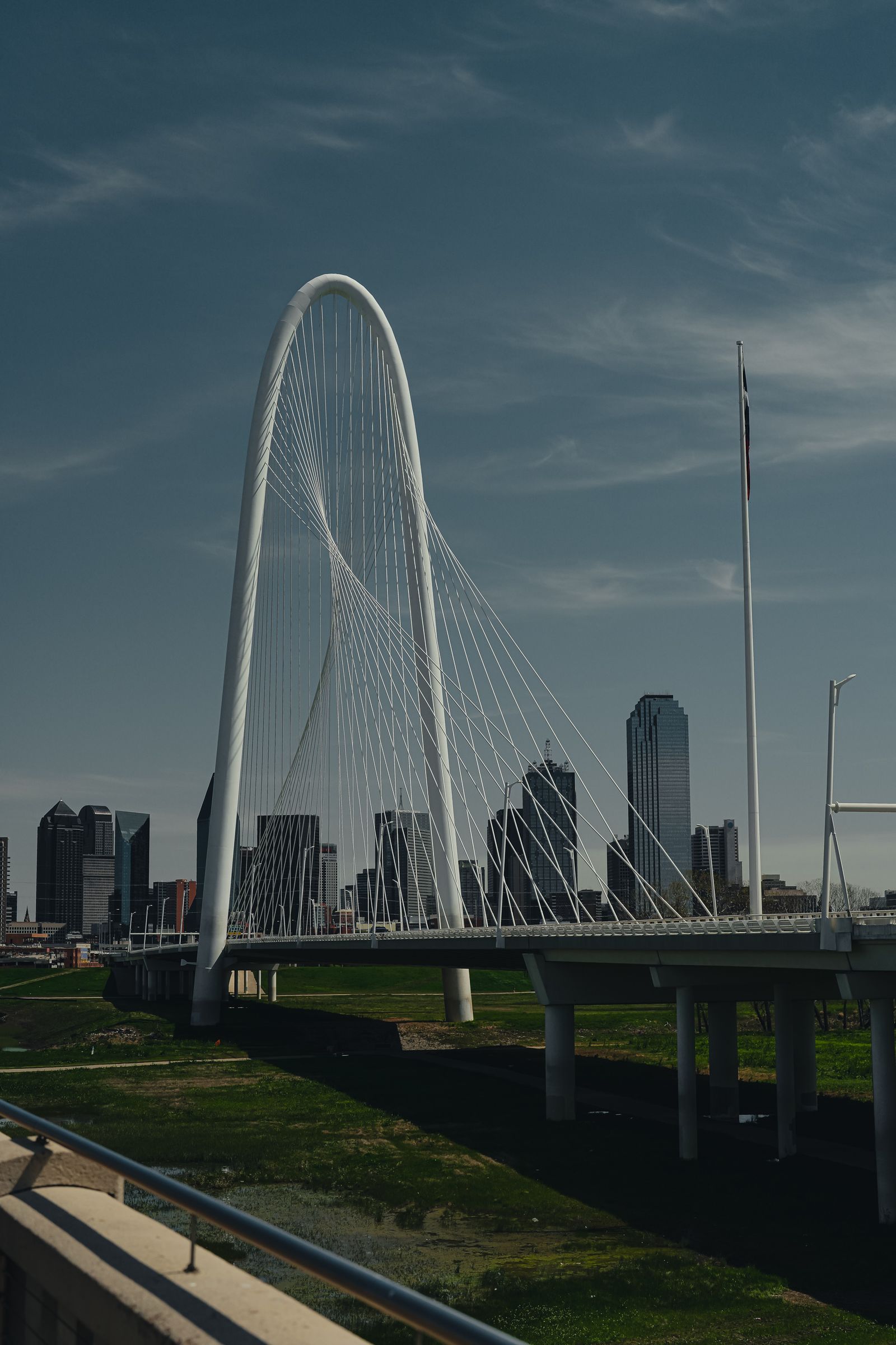 The Margaret Hunt Hill Bridge over the Trinity River in Dallas