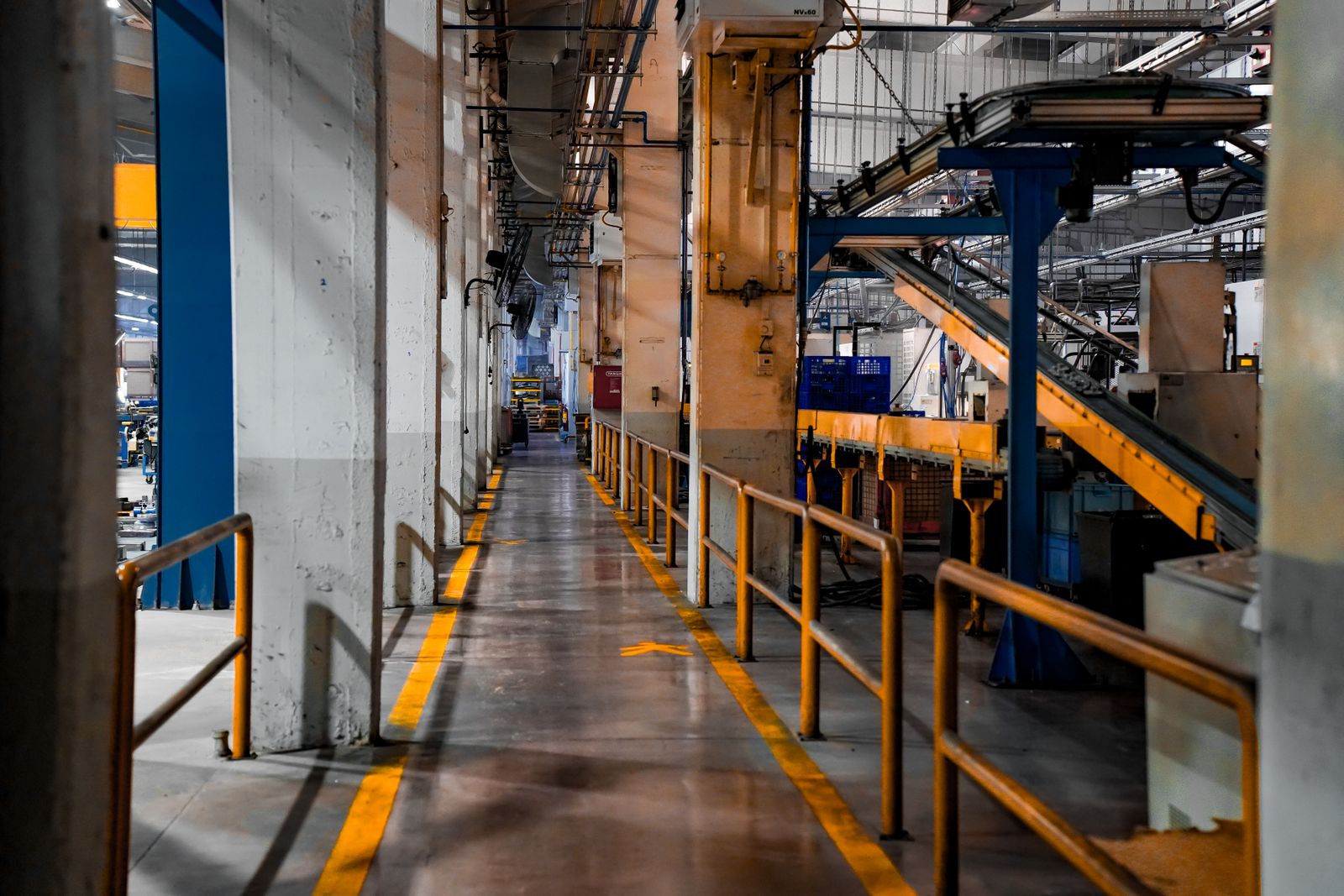A modern factory interior