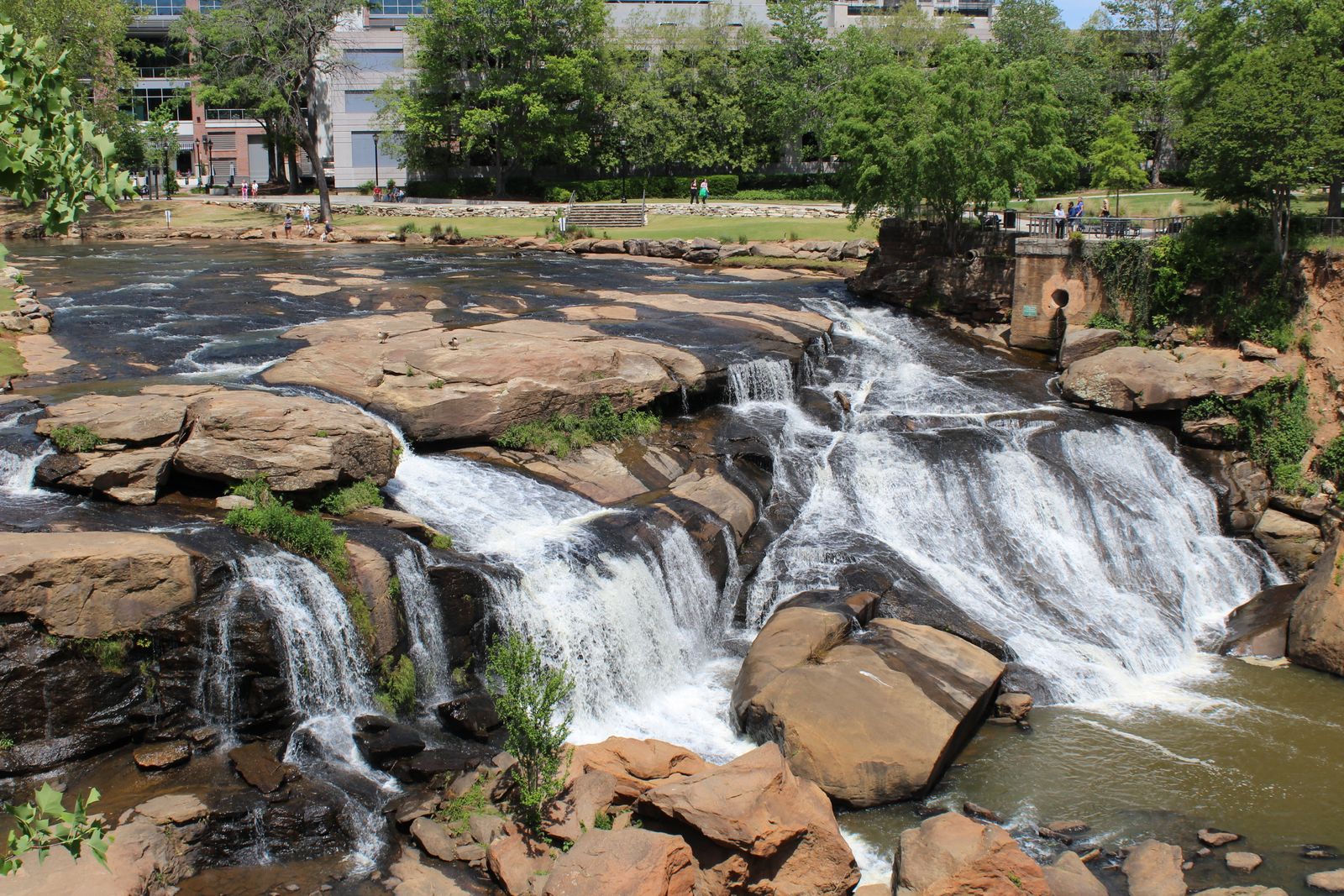The waterfall at Falls Park on the Reedy in downtown Greenville
