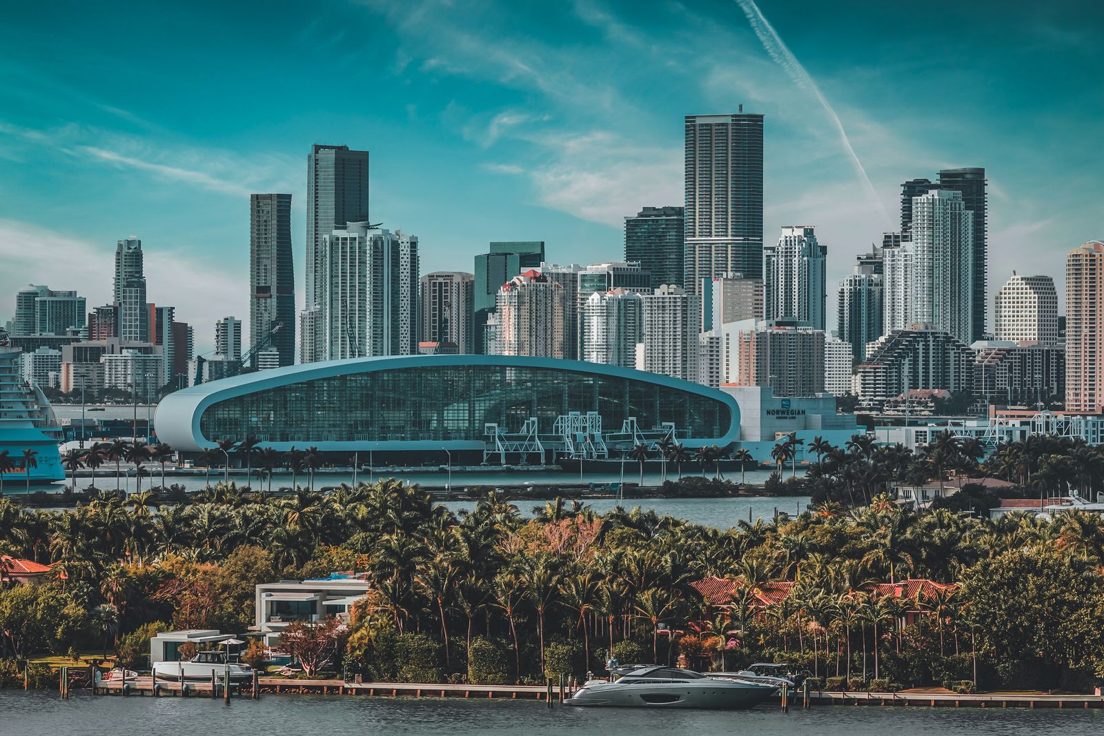 The Miami skyline